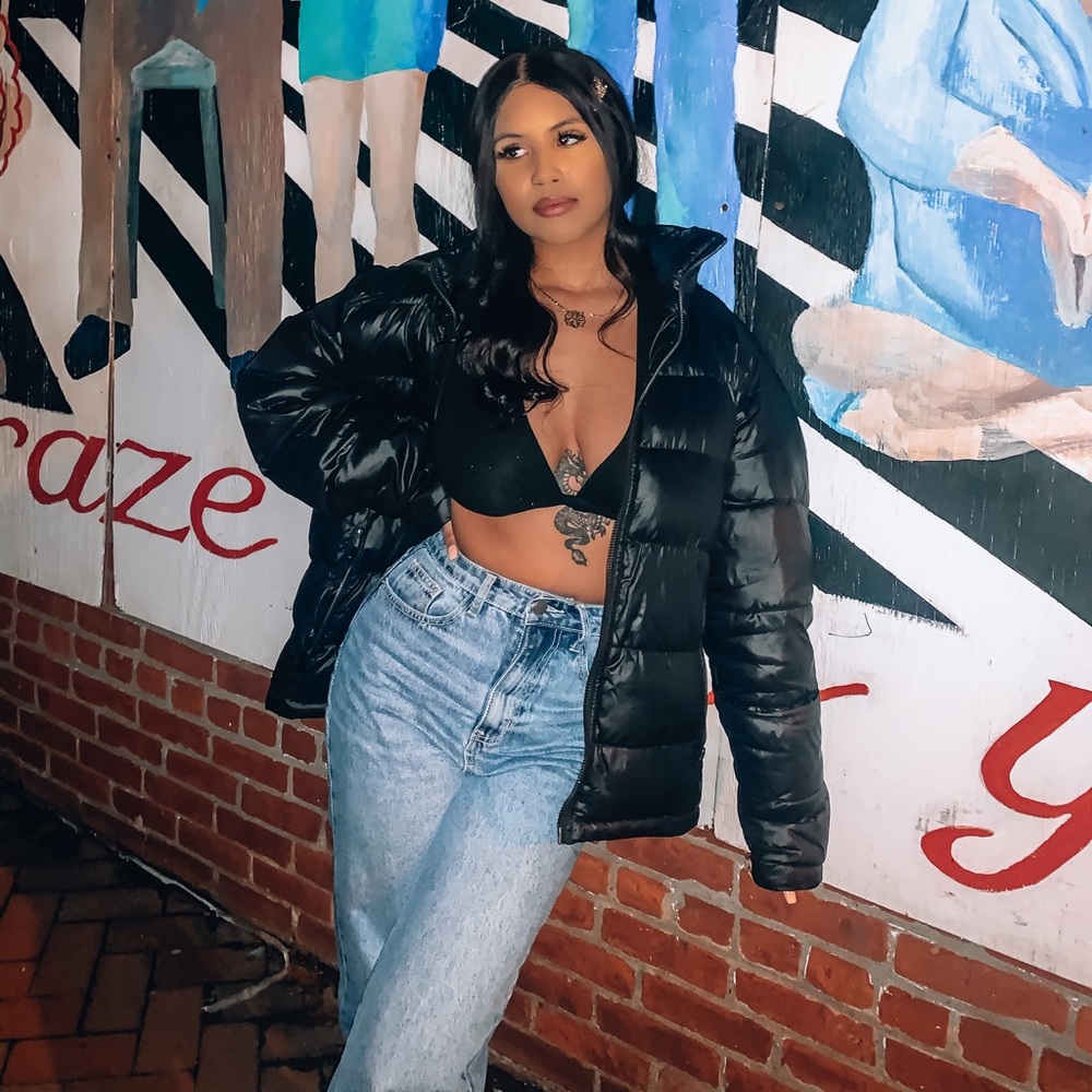 Blue mom jeans